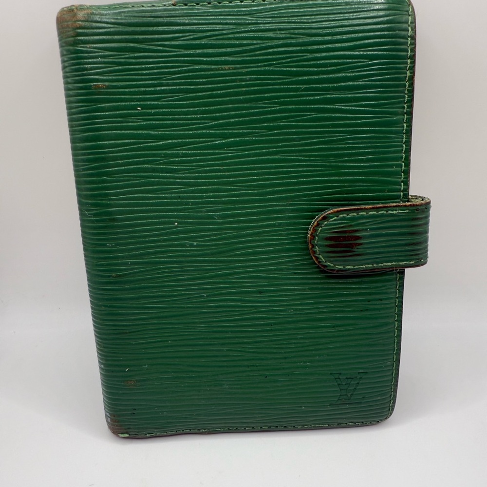 LOUIS VUITTON Epi Agenda PM Day Planner Cover Green